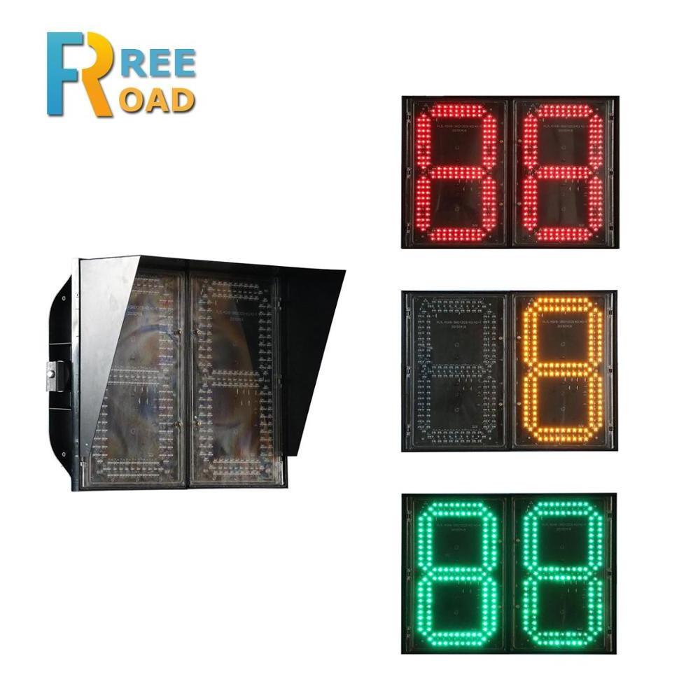 LED vehicle digital countdown timer traffic signal light