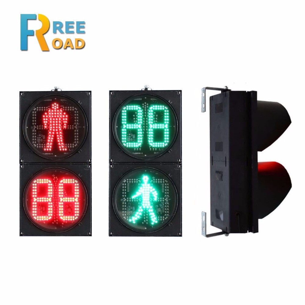 LED vehicle digital countdown timer traffic signal light