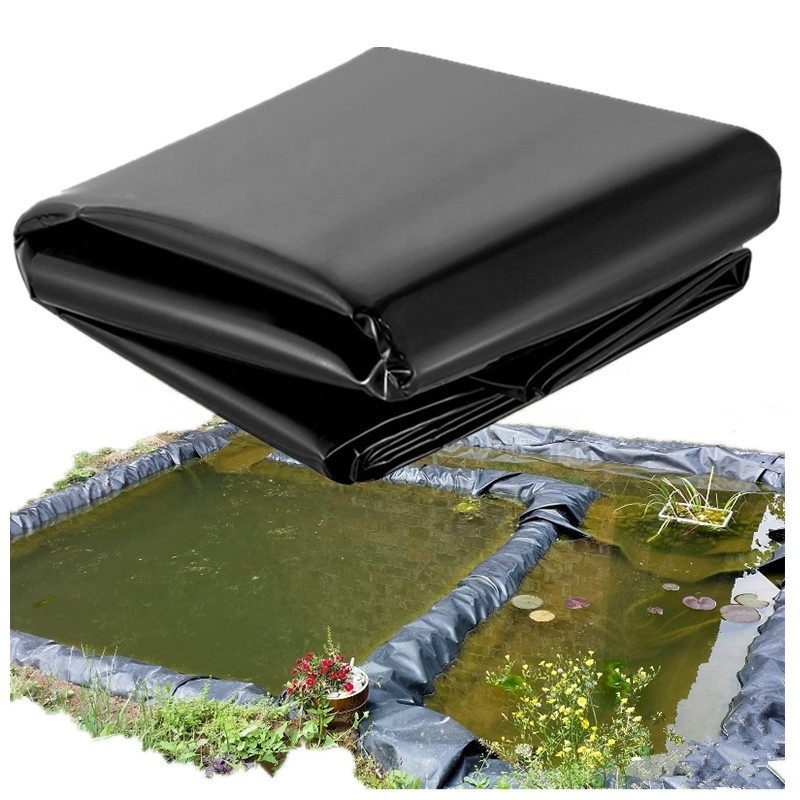 Fish Farm Pond Liner 1mm Hdpe Geomembrane Black Green White Blue 100% Virgin Material