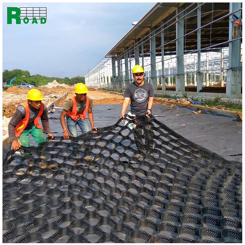 HDPE geocell Geo cell ground enhancement cellular system gravel grid driveway gravel stabilizer