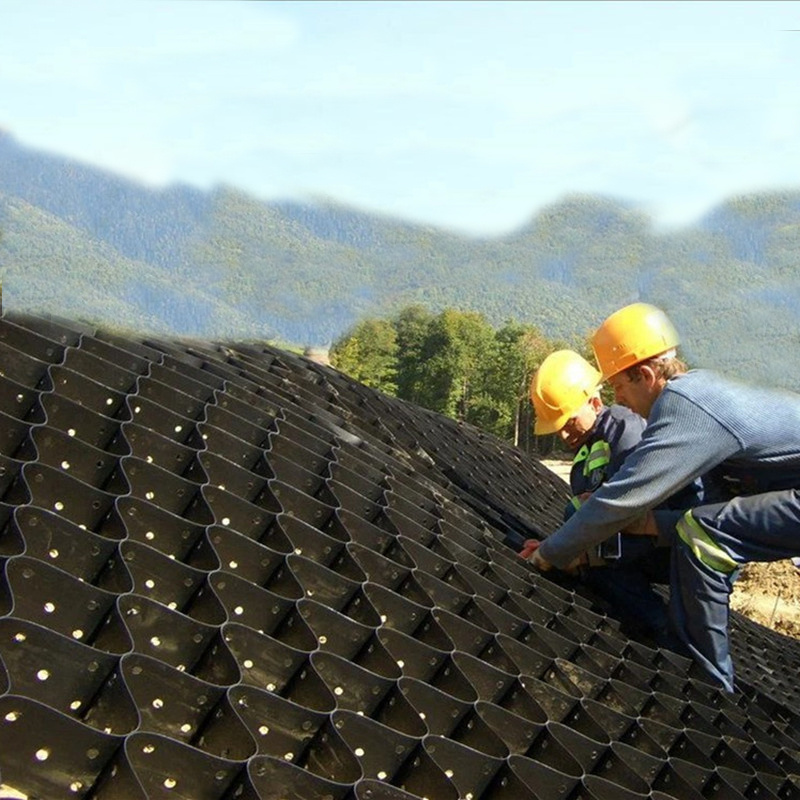 HDPE Geocell Cellular Confinement System for retaining wall