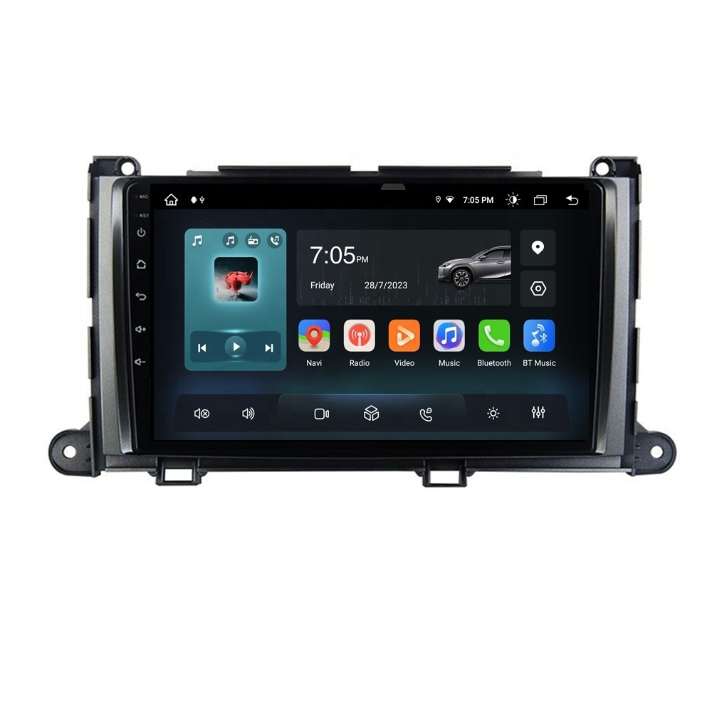 RoadNavi Android 13 Car Radio for TOYOTA Sienna 2013-2020 CarPlay Gps Navi 4G 360 Camera