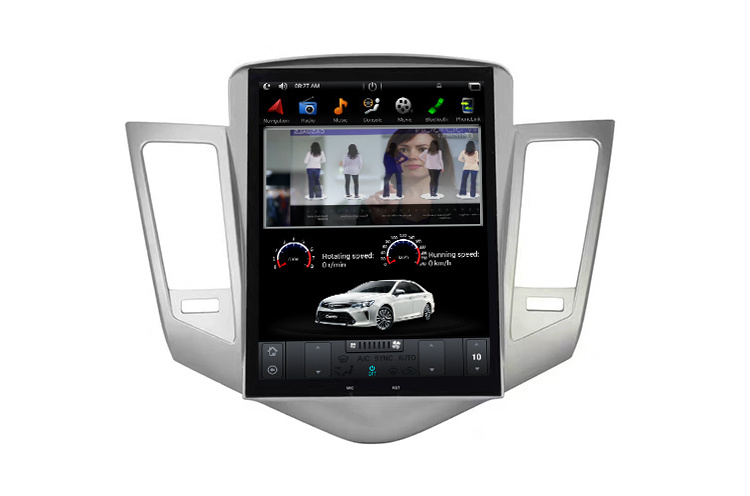 10.4'' Vertical 4+32GB android 9.0 car video car radio screen for Chevrolet Cruze 2009 with Google Play/CarPlay