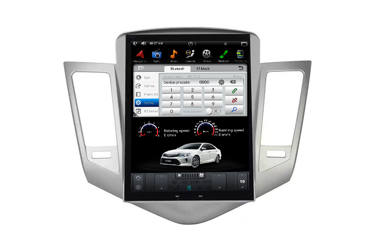 10.4'' Vertical 4+32GB android 9.0 car video car radio screen for Chevrolet Cruze 2009 with Google Play/CarPlay