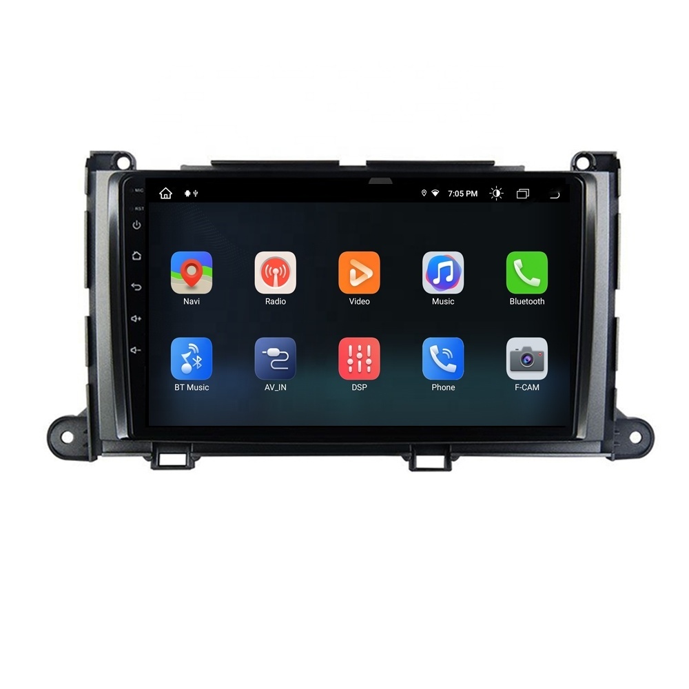 RoadNavi Android 13 Car Radio for TOYOTA Sienna 2013-2020 CarPlay Gps Navi 4G 360 Camera