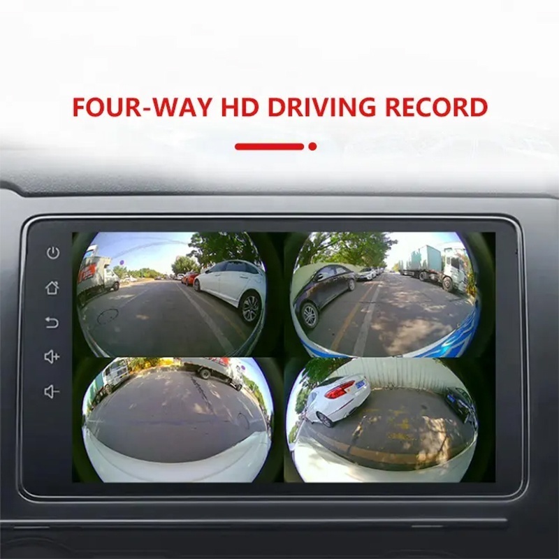 RodaNavi 1080P T5 3D 360 Car Camera AVM Bird View System Driving Assistance System built in Dynamic Trajectory 4 way DVR