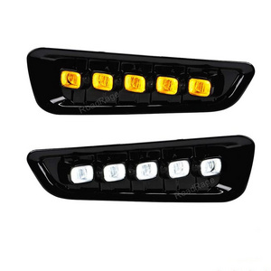 White Amber Switchback LED DRL Fog Light Kit for Ford Raptor 2017 2018 2019 2020 daytime running light daylight