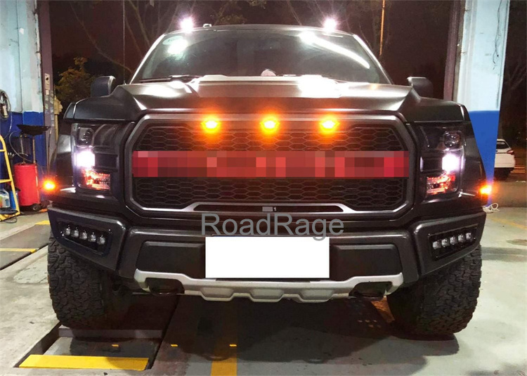 White Amber Switchback LED DRL Fog Light Kit for Ford Raptor 2017 2018 2019 2020 daytime running light daylight