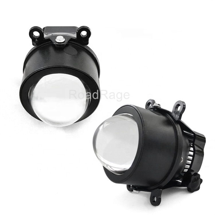 3.0 inch Bi LED Fog Lamp driving light yellow white Low high beam 45W led projector fog lights retrofit fog lights