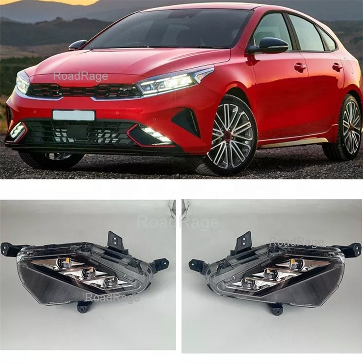 LED DRL Daytime Running Lights fog Lamp Turn Signal driving light For Kia Forte K3 Cerato Forte 2022 2023