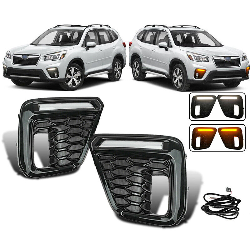 Auto parts Body kits Front Fog light Lamp Bezel Cover kit Fit for Subaru Forester 2019 2020 2021