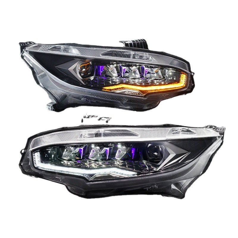 Car LED Head Lamp Headlights Assembly Headlamp Projector Fit for Honda for civic 2016 - 2021