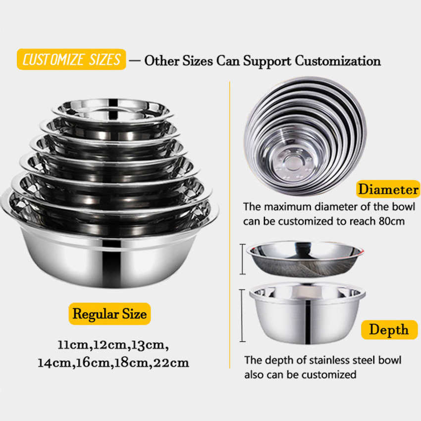 Custom Stainless Steel Pet Basin Wholesale Cat Food Feeder Stainless Steel Dog Bowl For Dog