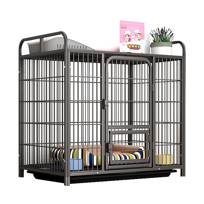 Dog Cage Pet Reinforced Square Tube Enclosure Suitable For Both Small And Large Dog Crate