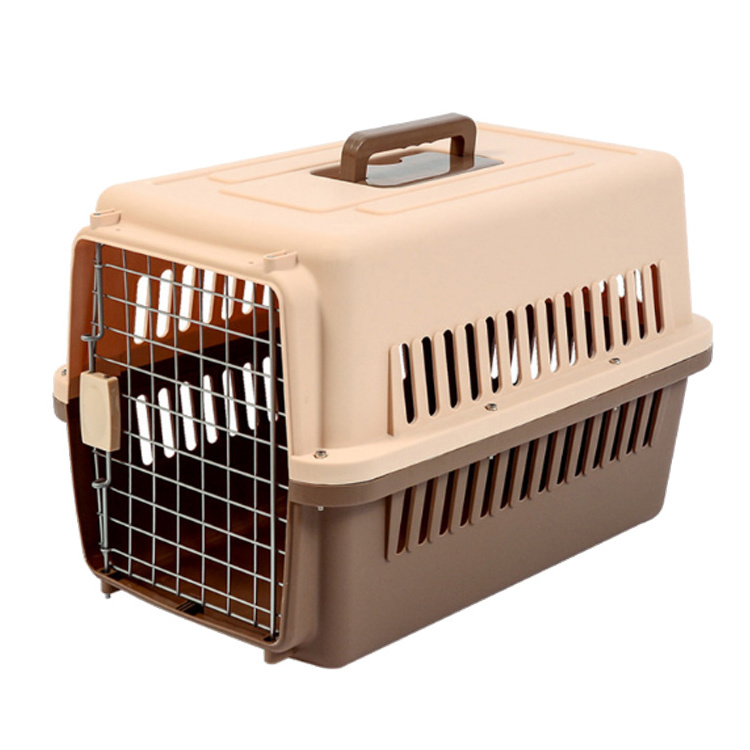 Wholesale Pet Carrier Ventilate Foldable Portable Plastic Dog Cage