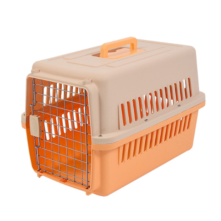 Wholesale Pet Carrier Ventilate Foldable Portable Plastic Dog Cage