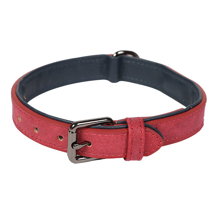 Custom Adjustable Luxury Pet Collar PU Leather Breakaway Dog Collar