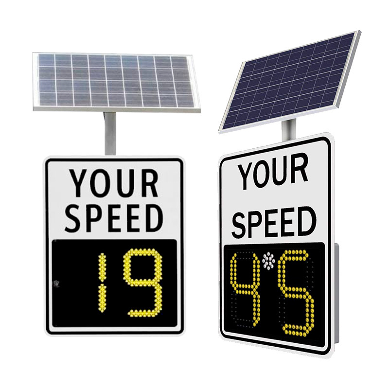 Parking Garage Solar Power Flash Parkez Sign Board with LED Light Highway Speed Limit Display Solar Traffic Signs