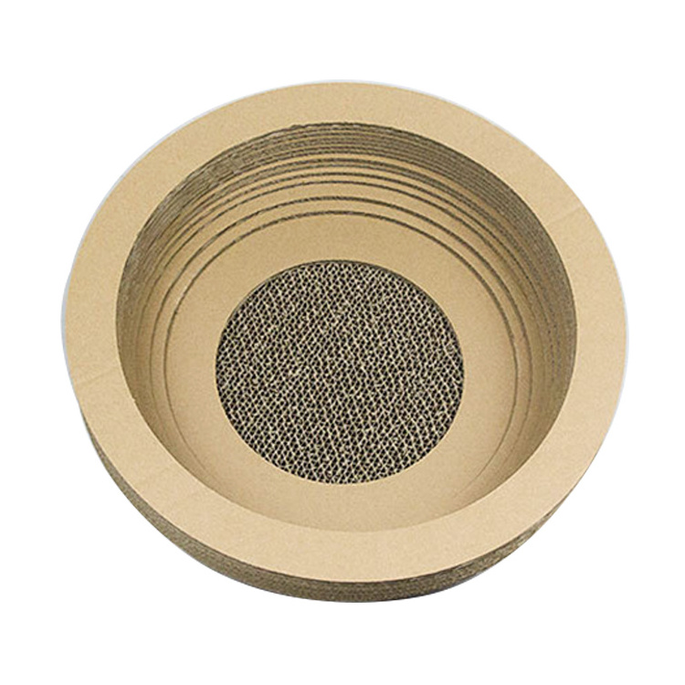 Wholesale Bowl Shaped Corrugated Cat Scratcher Cardboard , Cat Scratcher Toy