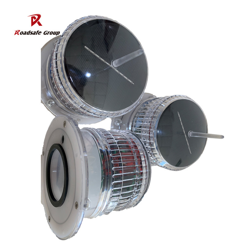 Solar Powered blinking led aviation obstruction lights