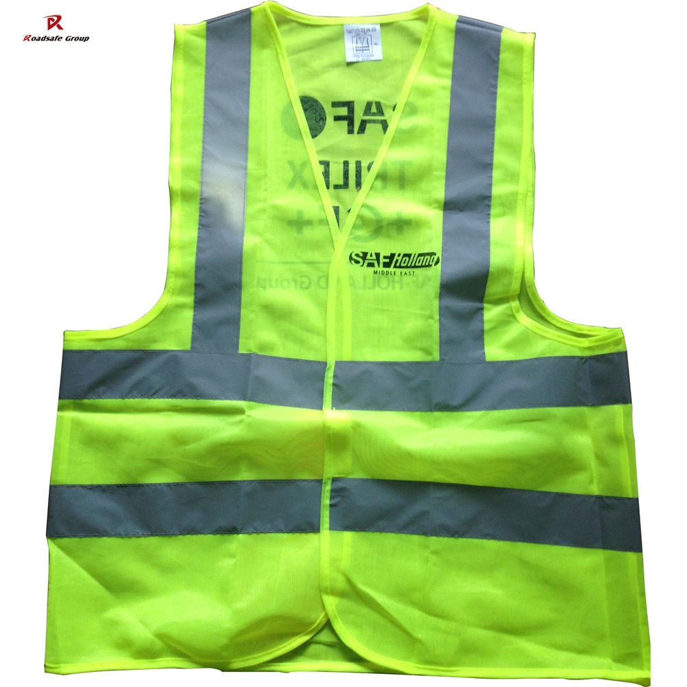 Factory CE Hi Vis Logo Printed Safety Construction Cotton Motorcycle Running China Riding Tribe Mesh Reflective Vest