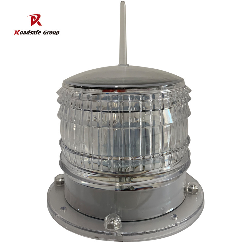 solar aviation obstruction marine blinker warning light