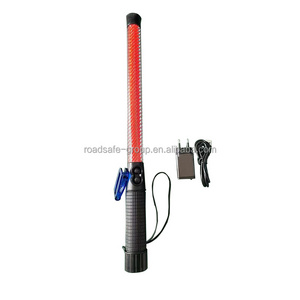 Traffic baton remote electric baton Plastic led warning strobe lights  expandable telescopic baton