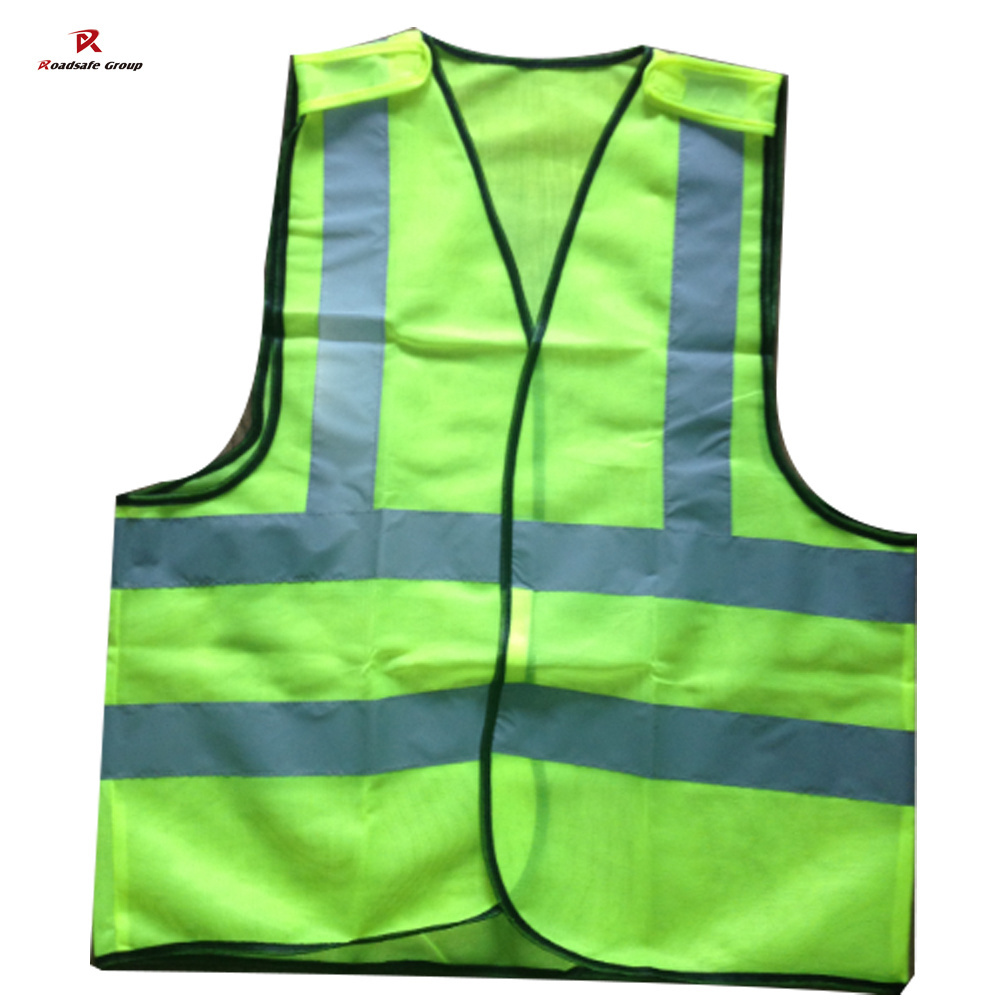 Custom High Visibility Reflective Safety T Shirt Construction Hi Viz Work Shirts with Pocket  for Men