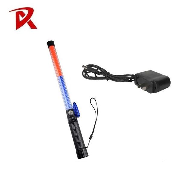 best quality 51.5 cm 43cm high quality rechargeable LED traffic wand Safety RED baton Stick