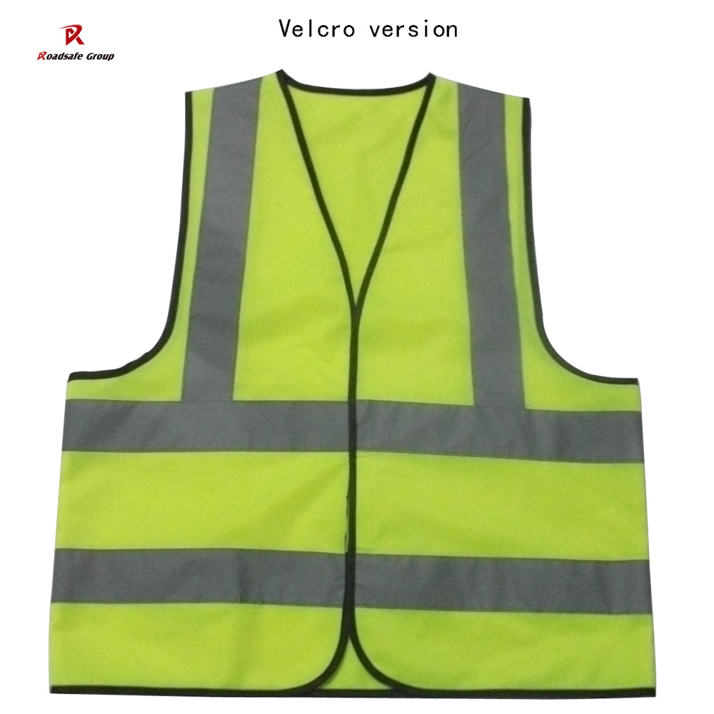 Customized Security Vest / Fluorescent Fabric Safety Vest High Visible Reflective Vest cheap mesh 100% new material