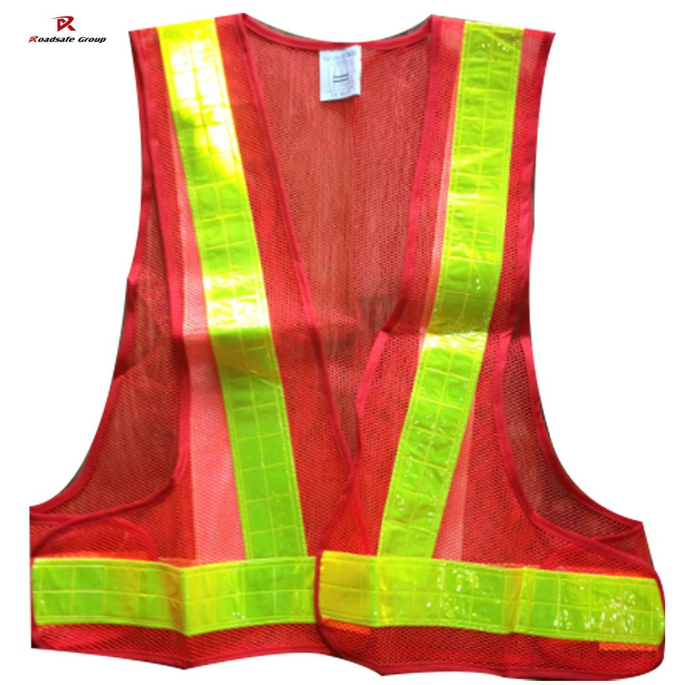 Customized Safety Vest High Visible Security Reflective Construction Vest orange green color hi vis jackets vests