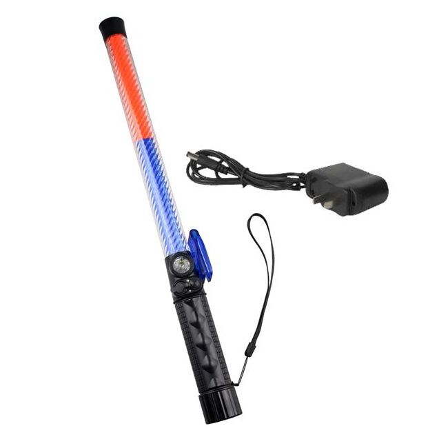 best quality 51.5 cm 43cm high quality rechargeable LED traffic wand Safety RED baton Stick