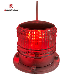 solar aviation obstruction marine blinker warning light