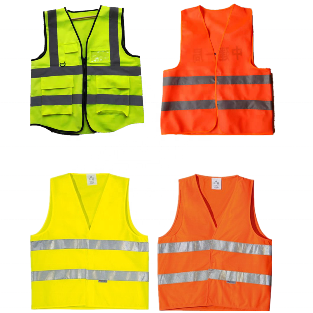 2024 Customized Vest High Visibility reflective Safety Vest with yellow orange or green