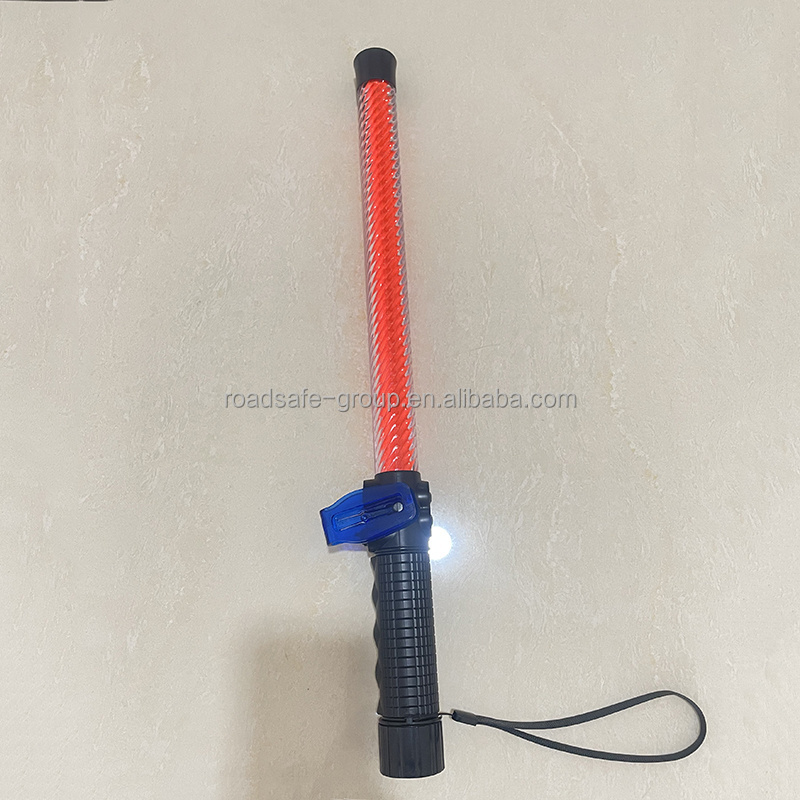 Traffic baton remote electric baton Plastic led warning strobe lights  expandable telescopic baton