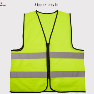 Customized ROADSAFE Security Vest Reflective Jacket hi vis jacket Safety Vest 100% Polyester for Men