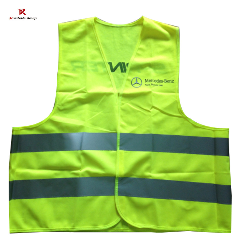 Custom High Visibility Reflective Safety T Shirt Construction Hi Viz Work Shirts with Pocket  for Men