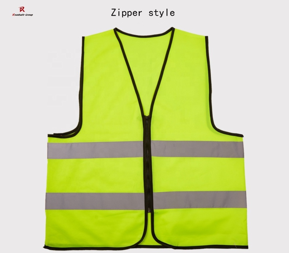 Customized Safety Vest High Visible Security Reflective Construction Vest orange green color hi vis jackets vests