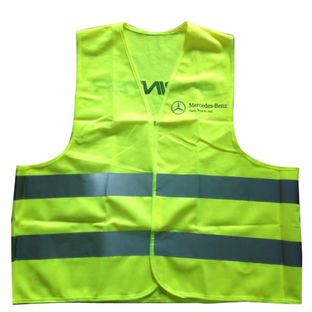 Custom Logo Safety Reflective Vest Construction Building Safety Traffic Vest