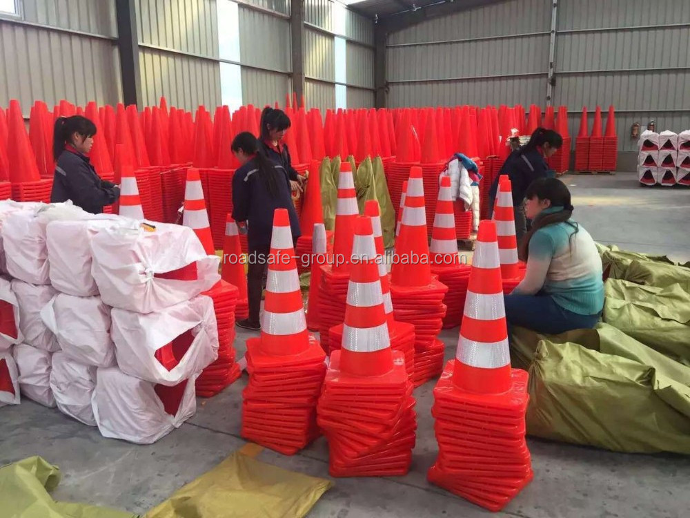 20 Years manufacturer Beijing ROADSAFE  Wholesale 30/45/70/75/90cm orange traffic PP PVC cone supplier