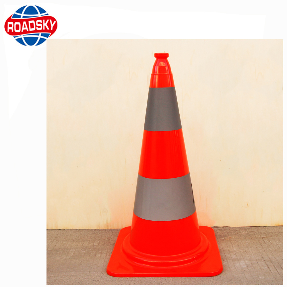 Flexible Orange PVC Traffic Cone Weights Manufacturers Road Safety Traffic Cone