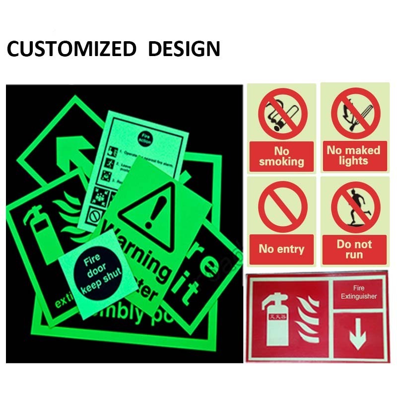 Glow In The Dark Sticker Paper Printable Photoluminescent Film Glow In The Dark Vinyl For Exit Sign