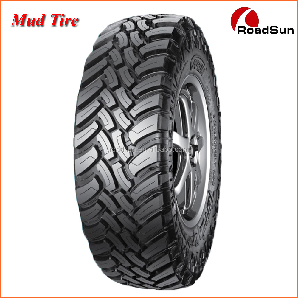 Wholesale Roadsun Brand Passenger car wheels tires Durun mud terrain tire 35*12.50R15 tires for cars