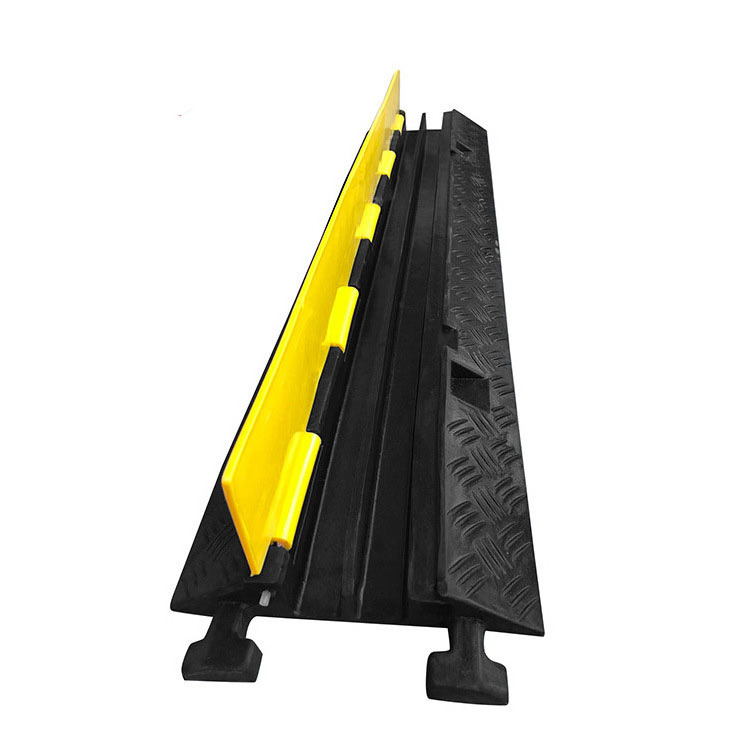 JIADONG High Quality Speed Hump Big 2 Channel Ramp Black Plastic Cable Protector