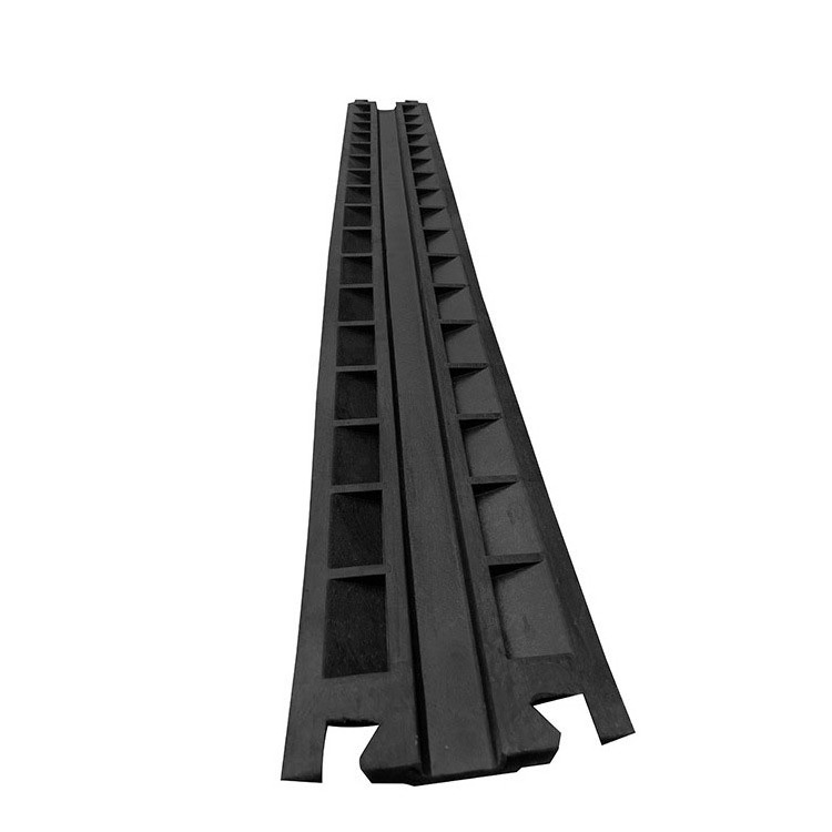 JIADONG High Quality Speed Hump Big 2 Channel Ramp Black Plastic Cable Protector