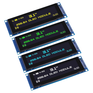 Real OLED Display 3.12" 256*64 25664 Dots Graphic LCD Module Display Screen LCM Screen SSD1322 Controller Support SPI