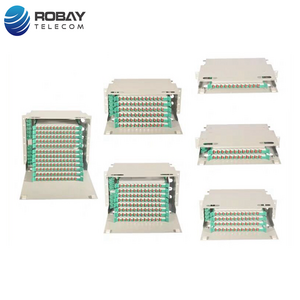 Rack Mount Drawer Type 19'' 2U ODF 48 ports 96 core with splice tray pigtails / adapters