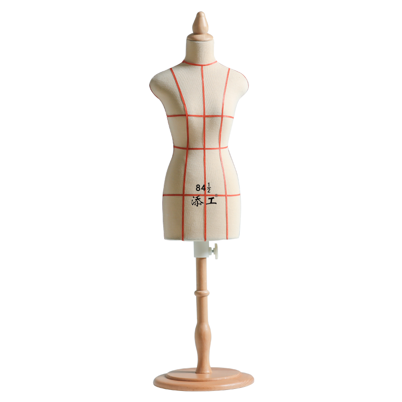 Female Mini Dress Form 1/4 and 2/1 Half Scale Foam Dressmaker Flexible Sewing Dress Form