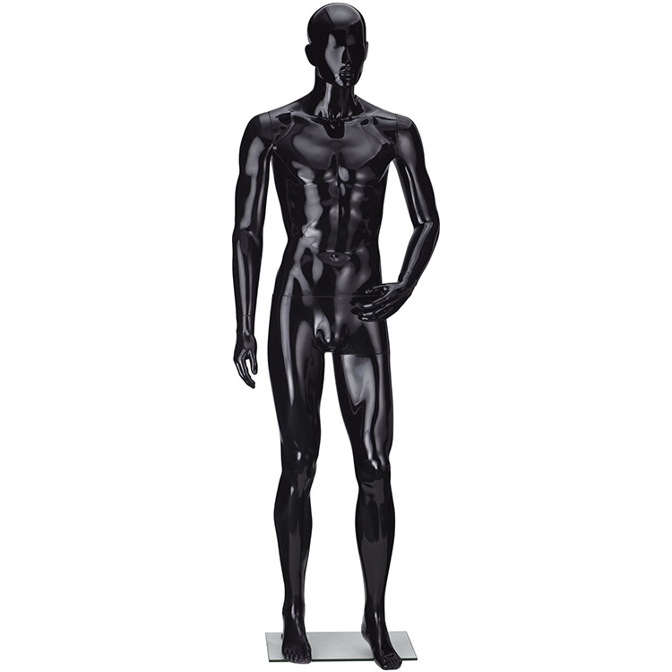 dummy plastic black full body male mannequin torso