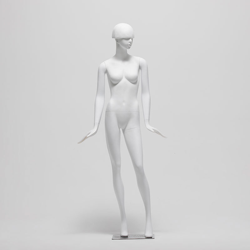 glass fiber model  female full body model matte white  dummy mannequin clothing shop window photo display stand